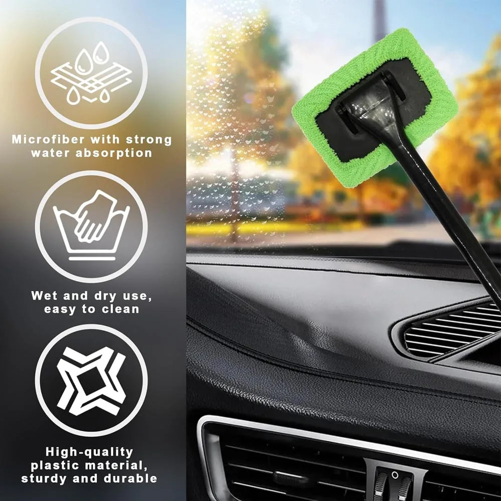 reuseable microfiber windshield brush