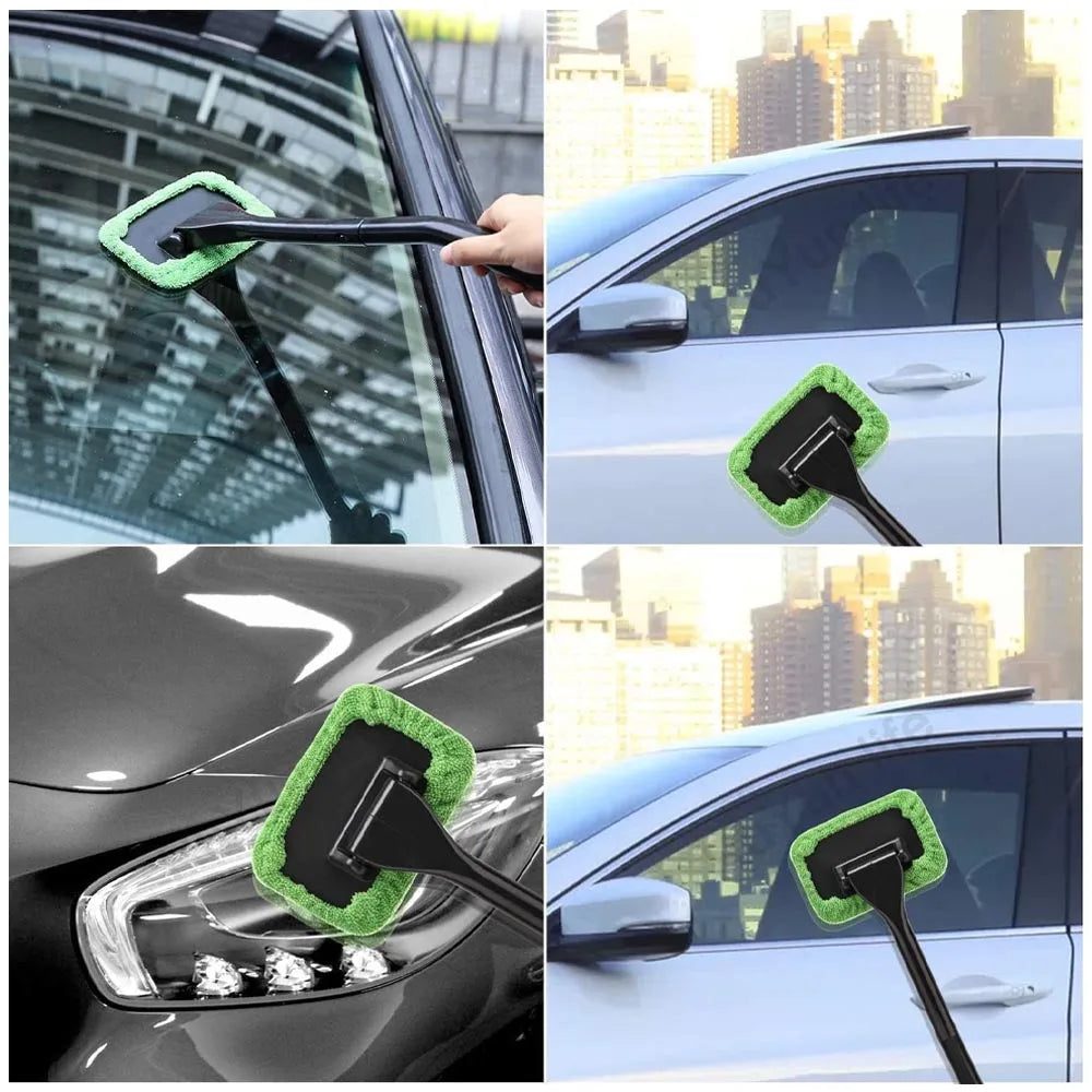 reuseable microfiber windshield brush